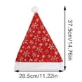 thumbnail image 3 of Christmas Santa Hat Unisex Sequins Hat Red and White Adult & Teenagers Christmas Hat for Festival Holiday Party Wear, 3 of 8