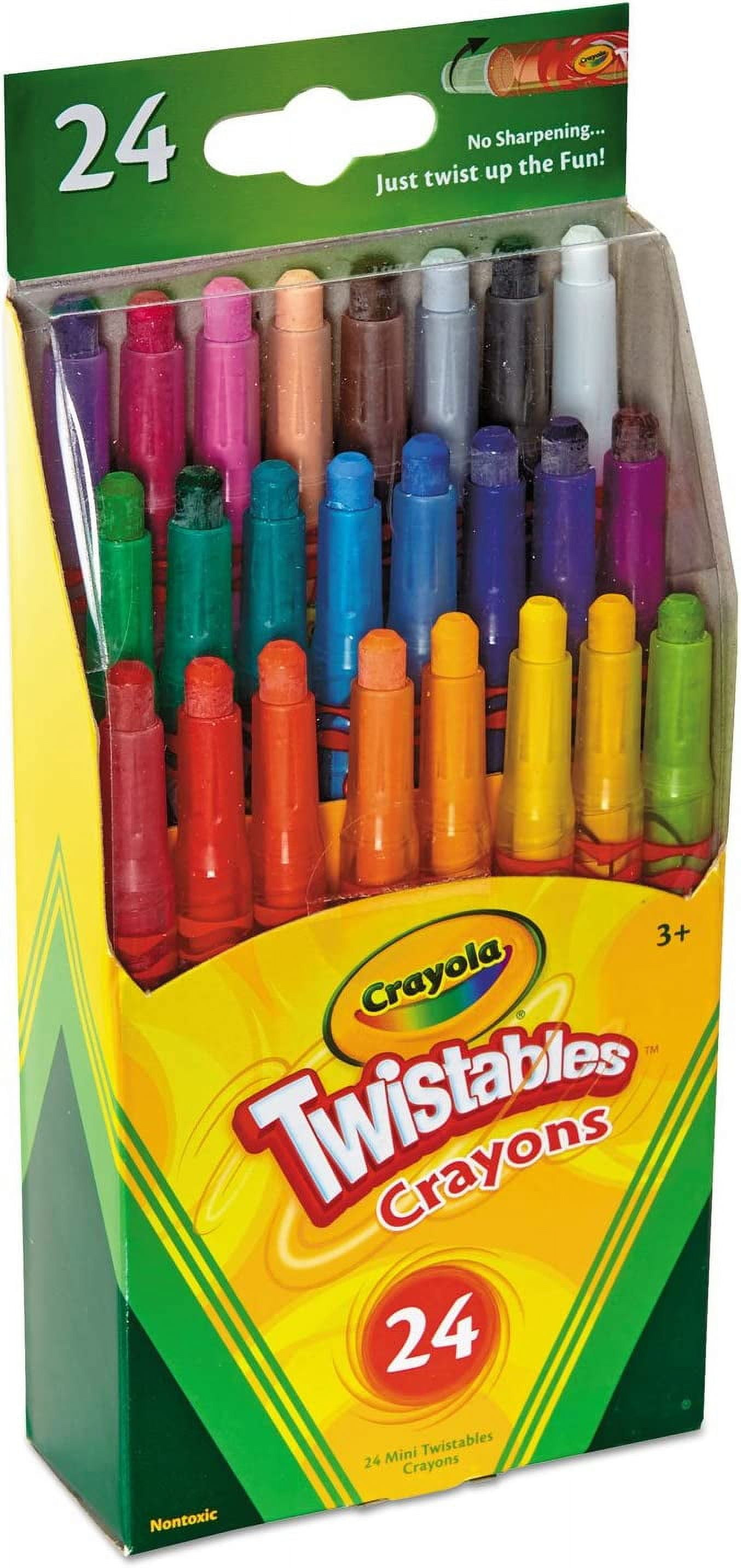 Crayola Fun Effects Mini Twistables Crayons 24 Count (2 Pack)