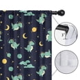 thumbnail image 4 of Blackout Kids Curtains,Dark Blue Dinosaurs Space Pattern Childrens Insulated Curtains Set Of 2,Bedroom Essentials,Toddler Room Decor 42"x54", 4 of 5