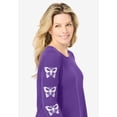 thumbnail image 4 of Dreams & Co. Plus Size Side Print Pajama Set, 4 of 6