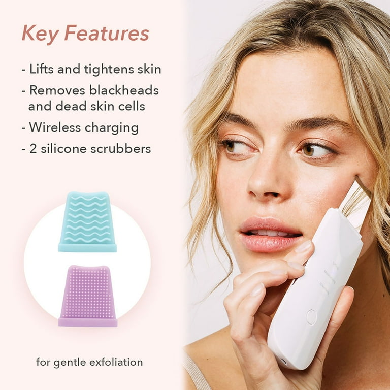 Zoe Ayla Ultrasonic Exfoliating Wand, Cleansing Skin Scrubber, 4