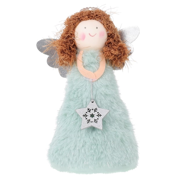 GOOHOCHY Adorno de ángel para la punta del árbol de Navidad (1 unidad) - Bonita decoración de escritorio para fiestas