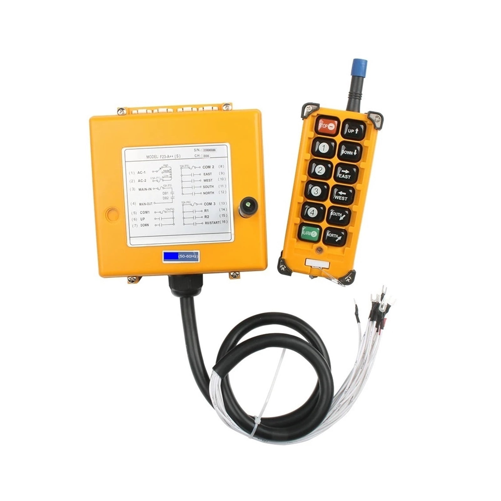 Industrial Wireless Radio Remote Controller Switch Speed Control Hoist Crane Control Lift Crane 8/10 Channels ,IP68 Dustproof and Waterproof Rating