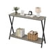 thumbnail image 1 of Industrial-style 2 niveles narrow consola estante: ideal para sofa mesa para sala de estar, hallway, y foyer, 1 of 8