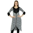 thumbnail image 1 of Floral Print Designer Asymmetric Kurta Women Kurti Casual Top Tunic Party Dress, 1 of 1