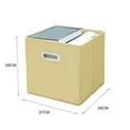 thumbnail image 3 of Drawer Toys Storage Box with Handle Foldable Non-woven Fabric Box for Home Wardrobe Closet, 3 of 8