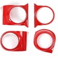 thumbnail image 2 of TINKI Car Inner Central Console Air Conditioning Vent Rings Frame Cover Trim Car Accessories，ABS， Fit for Toyota Tacoma 2016 2017 2018 2019 2020 2021 2022, 2 of 14