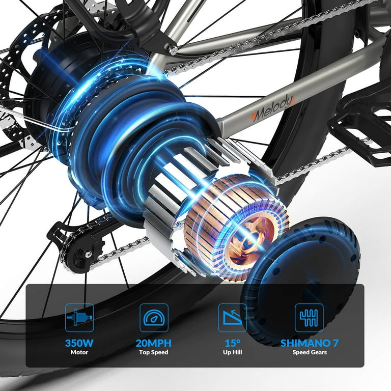 5TH WHEEL W18B Electric Bike for Adult with 350W Motor, 26
