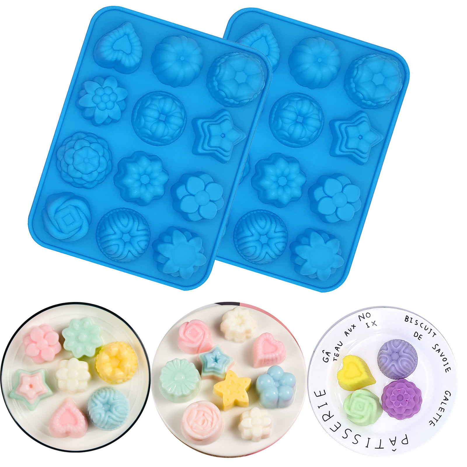 Silicone Emoji Cavities Cake Chocolate Cookie Baking Mould Mold Jell Baking Tray