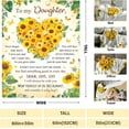 thumbnail image 6 of Daughter Gifts from Mom, Daughter Birthday Gifts Idea, Gifts for Daughter Adult, Blankets for Daughter, Daughter Gifts for Graduation, Holiday, Thanksgiving, Christmas, 60x80, 6 of 6