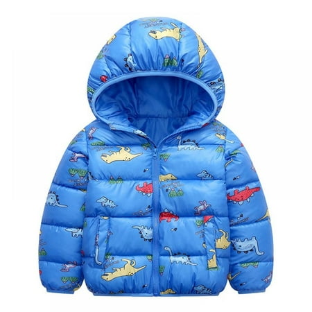 

Baby Boy Winter Jacket Down Cotton Windproof Warm Winter Coats With Cute Printed