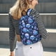thumbnail image 5 of Disketp Skull blue crystal flower Mochila de Lona Estampada, Mochila Escolar de Viaje Ligera para Estudiantes y Portátil-Small, 5 of 5
