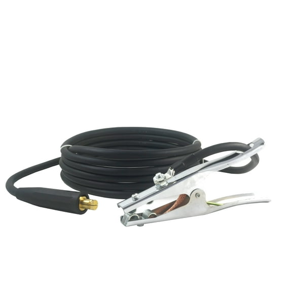 350 Amp Welding Ground Clamp Lead Assembly - LC40 Connector - 1/0 AWG cable (15 FEET)