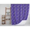 thumbnail image 2 of S4Sassy Blue Blossom & Paradise Whydah Bird Decorative Waterproof Printed Shower Curtain Roller Hooks Drapes-60 x 70 Inch, 2 of 6