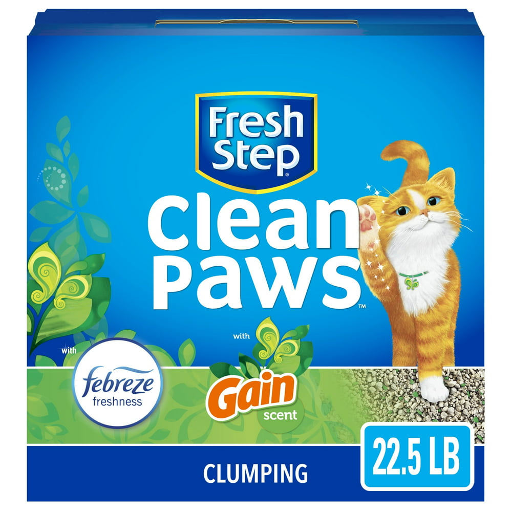 Fresh Step Clean Paws, Gain Scent with the Power of Febreze, Low