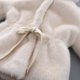 thumbnail image 3 of Gibobby Chamarra niñaChaqueta para niñas pequeñas, moda de otoño e invierno, chaquetas con capucha y cuello de lana para niños pequeños, chaquetas de lan(Beige, 10-11 Años), 3 of 5