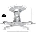 thumbnail image 1 of DURAMEX (TM) Universal Extending White Ceiling Projector Mount / Height Adjustable Projection, 1 of 2