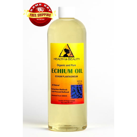ECHIUM SEED OIL ORGANIC REFINED COLD PRESSED PREMIUM FRESH PRIME 100% PURE 32 OZ