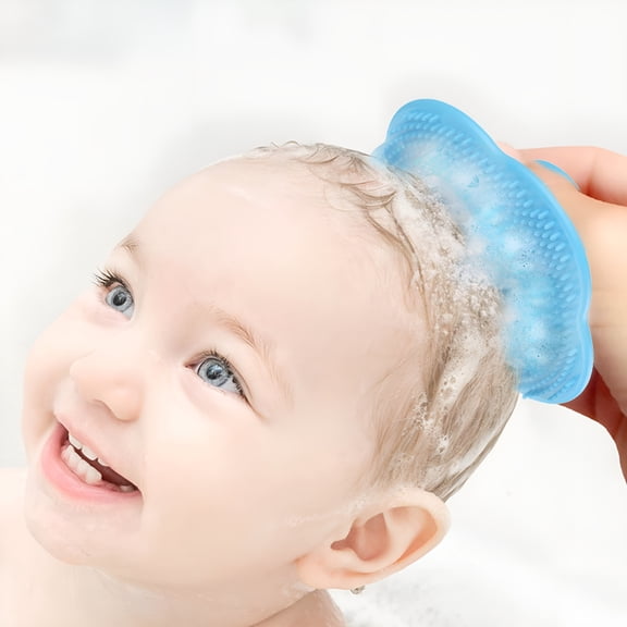 ACDANC Silicone Baby Cradle Cap Brush Cleaning Brushes Baby Bath Brushes Cleaning Supplies Exfoliate and Massage Shampoo Scalp Scrubber for Hair Care and Body Care