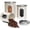 Ivory, variant on Moss & Stone 3 Piece Black Canisters Sets For The Kitchen, Airtight Canister Set With See Through Window, Airtight Coffee Container, Tea Organizer & Sugar Canisters, Black Kitchen Canisters Set of 3