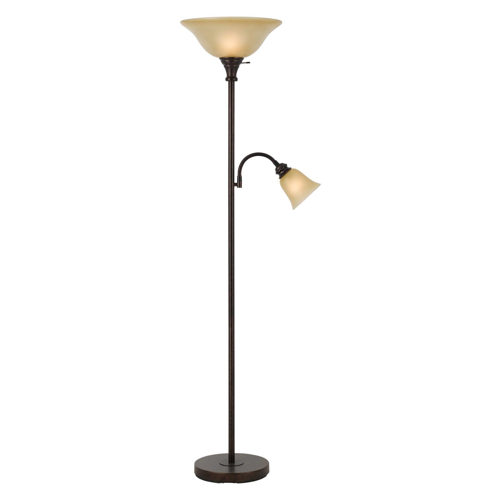 Cal Lighting BO-2391TR Torchiere Floor Lamp with Reading Light ...