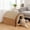 Brown, variant on Cat Bed Cave, Enclosed Cat House With Door Flap, Soft Plush Cat Hideaway, Removable Washable Pad, Indoor Kitten Bed
