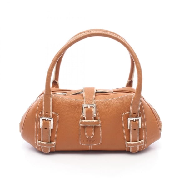 Pre-Owned Loewe Senda Handbag, Leather, Women's, Brown