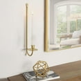 thumbnail image 6 of Metal Wall Candle Sconce Holder Set of 2 Wall Mount Candle Holders Modern Wall Candle Sconces Hanging for Living Room Farmhouse Fireplace Wedding 16.5"×5"×3" (Black), 6 of 6