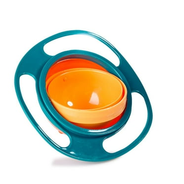 1PC 360 Rotate Spill-Proof Dishes Gyro Bowl Dishes Training Feeding No Spill Anti Messing Bowl Infant Feeding Toy