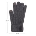 thumbnail image 3 of Roncen Unisex Winter Gloves, Soft Warm Fleece Lined with Knit Cuff for Texting & Outdoor Activities, 3 of 4