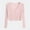 Pink, variant on Uaswgudfs ​Women Blouses Casual Long Sleeve V-Neck Cardigan, Fine Gauge Knit Open-Front Style Relaxed Fit Layering Piece Versatile