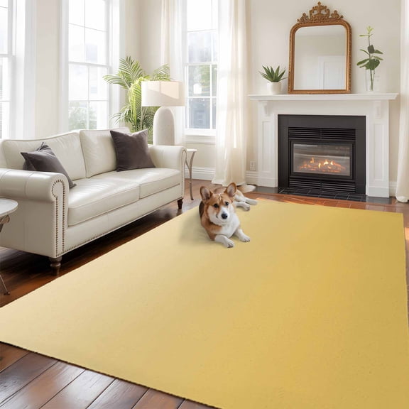 6'x9' Area Rugs, Orange Yellow Ombre Indoor Outdoor Area Rug for Living Room Bedroom, Modern Abstract Art Gradient Aesthetics Washable Bathroom Rugs Kitchen Floor Carpet Mats Home Decor Aesthetic