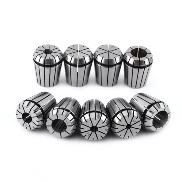 9pcs Spring Collet Set, Stable Performance Milling Lathe Tool with Label for Work Holding Engraving Machine