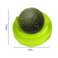 thumbnail image 5 of Mightlink Cat Licking Toy 360 Degree Rotatable Dust Cover Natural Materials Vomiting Hairball Increase Appetite Teeth Grinding Catnip Wall Ball Cat Toy for Floor, 5 of 6
