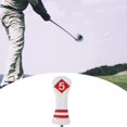 thumbnail image 4 of para cabezas para golf para Driver Woods para cabezas de material cuero para primera , diseñadas para adaptarse a s maderas y bnco DYNWAVEMX  Funda para palos de golf, 4 of 8