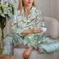 thumbnail image 6 of Uemuo Vintage Rose1 Pattern Womens Pajama Sets,PJ Set for Women,Pajamas for Women Logo,Long Sleeve Pajama Set for Women,Soft Long Sleeve Top With Pants-X-Large, 6 of 9