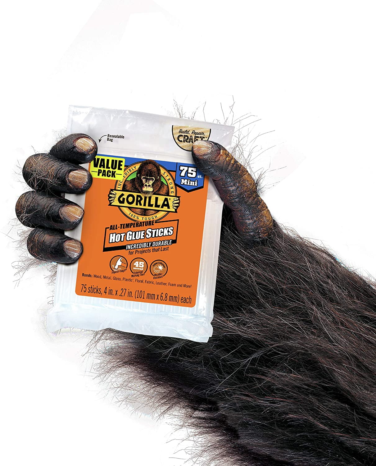 Gorilla Glue Mini Hot Glue Sticks, Each