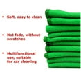 thumbnail image 5 of Microfiber Wax Applicator 12Pcs Blue & 10Pcs Car Wash Towel Cleaning Duster Auto Detailing Green Microfiber Green, 5 of 10