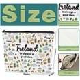 thumbnail image 2 of Bolsa de maquillaje Sldpngo, regalo de viaje a Irlanda, 6 unidades, para mujer, 2 of 6