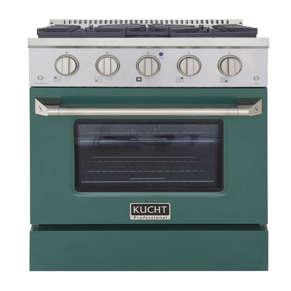 Pemberly Row 30" 4.2 cu. ft. Dual Fuel Range Natural Gas Sealed Burners in Green