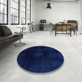 thumbnail image 3 of Ahgly Company Indoor Rectangle Abstract Denim Dark Blue Oriental Area Rugs, 2' x 3', 3 of 6