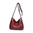 thumbnail image 2 of Bolso de hombro para mujer, bolso de trabajo, correa ajustable Lady Zip, bolsos y bolsos de gran capacidad, bolsos Rojo Macarena Bolso monedero, 2 of 7