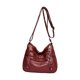 thumbnail image 2 of Bolso De Hombro De Cuero Para Mujer, Bolso De Viaje Informal Para Vacaciones, Multicapa, Rojo Sunnimix Bolso monedero, 2 of 8