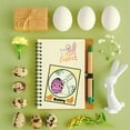 thumbnail image 5 of 1sheet Easter Clear Stamps Rabbit Wreath Egg Silicone Stamps Bunny Transparent Seal Stamps Film Frame Clear, 5 of 9