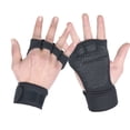 thumbnail image 3 of Guantes de Fitness para hombre, equipo deportivo de medio dedo, equipo de entrenamiento de barra horizontal, guantes de muñeca alargados, 3 of 5