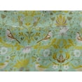 thumbnail image 4 of oneOone Viscose Jersey Light Mint Green Fabric Leaves|Bird & Floral Artistic Craft Projects Decor Fabric Printed By The Yard 60 Inch Wide, 4 of 5