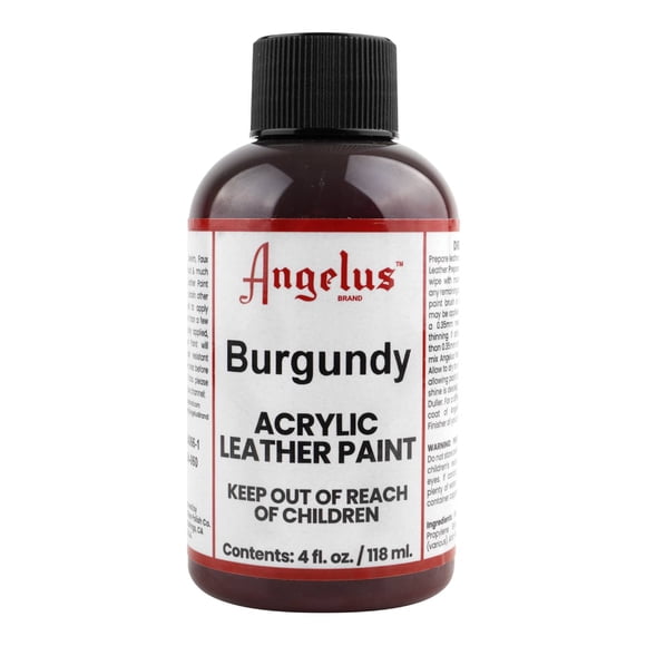 Pintura Para Cuero 118Ml Burgundy Angelus