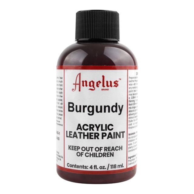 Pintura Para Cuero 118Ml Burgundy Angelus