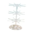 thumbnail image 2 of Segolike Rotating Jewelry Display Stand Necklace Holder 3 Layer Compact Keychain Display Stand for Showcase Watches Necklaces Earrings Clear, 2 of 8