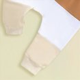 thumbnail image 4 of TOWED22 Baby Boy Clothes Outfits Fall Long Sleeve Color Block Sweatshirt Tops Casual Pants Newborn 2Pcs Set,Beige,6-12 M, 4 of 6